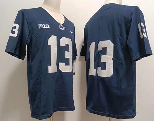 Men Penn State Natty Lions #13 No Name Blue Nike 2025 NCAA Jersey->ncaa teams->NCAA Jersey